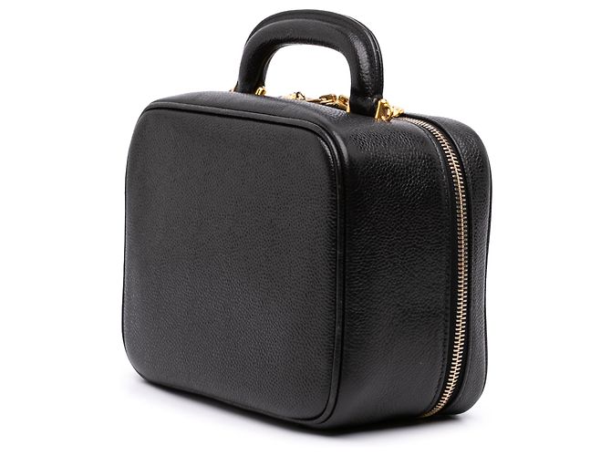 Vanity Chanel Kosmetiktasche Black Medium CC Caviar Schwarz - Ansicht 2