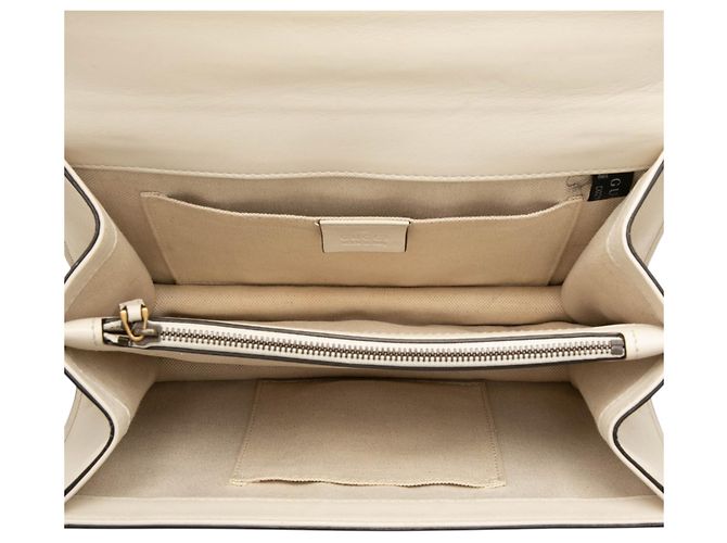 Borsa Gucci Dionysus Web in pelle bianca media con manico Bamboo Bianco - vista 4