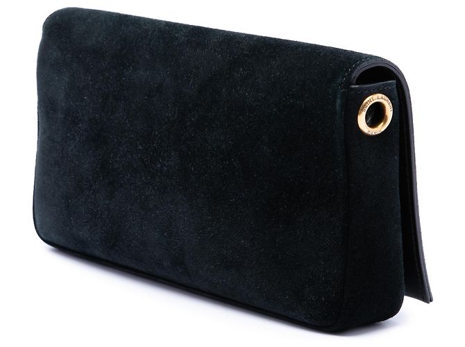 Borsa Saint Laurent Kate 99 Monogram in scamosciato nero - vista 2