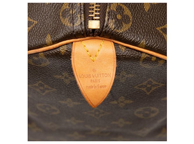 Louis Vuitton Marrone Monogram Keepall 50 - vista 5