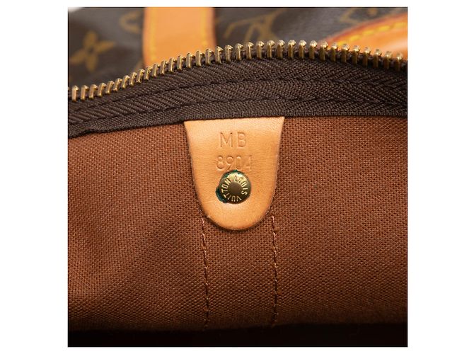 Louis Vuitton Marrone Monogram Keepall 50 - vista 6