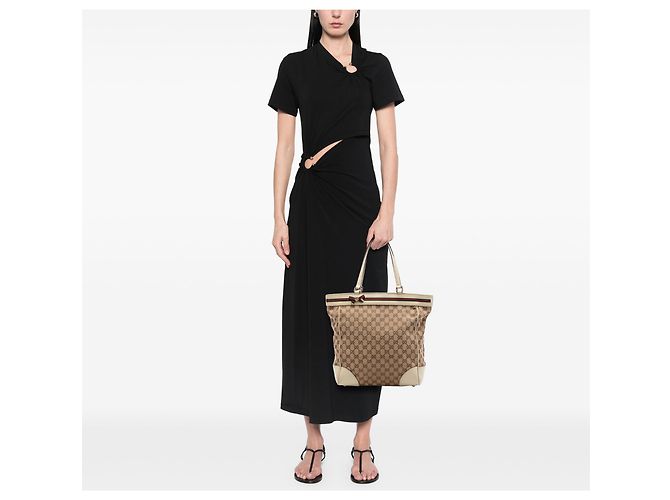 Tote Mayfair in GG Canvas Web beige Gucci - vista 6