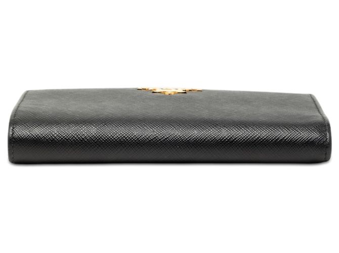 Prada Black Saffiano Bifold Long Wallet - view 3