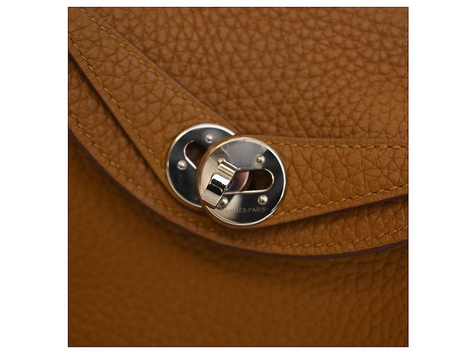 Hermès Mini Clemence Lindy 20 Marrón Castaño - vista 10