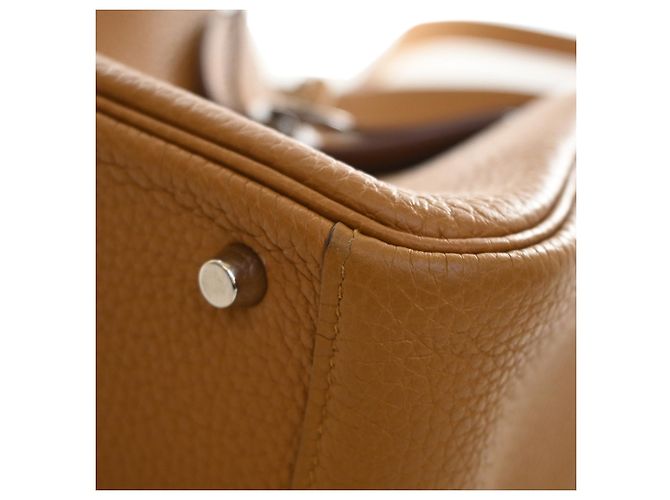Hermès Mini Clemence Lindy 20 Marrón Castaño - vista 11