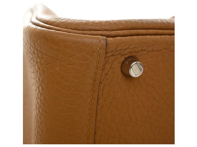 Hermès Mini Clemence Lindy 20 Marrón Castaño - vista 12