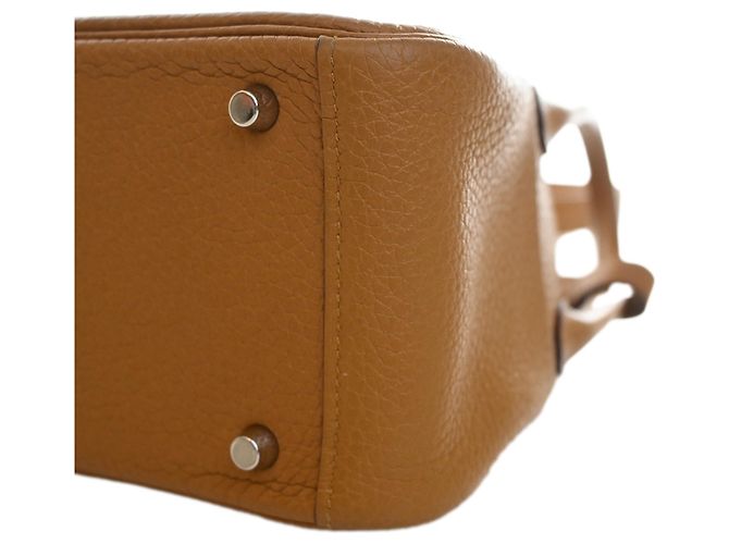 Hermès Mini Clemence Lindy 20 Marrón Castaño - vista 13