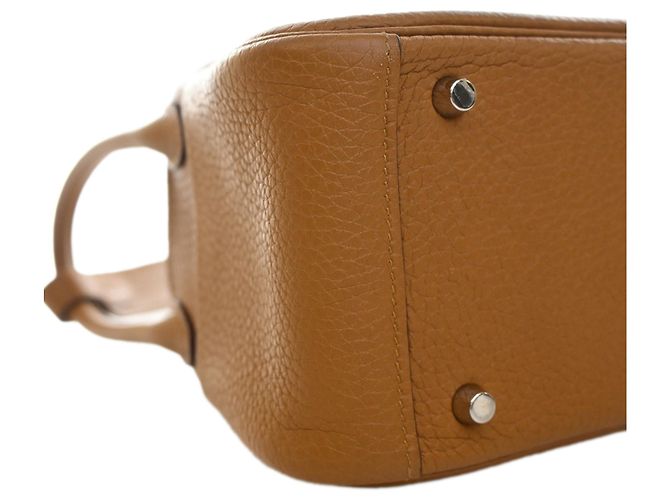 Hermès Mini Clemence Lindy 20 Marrón Castaño - vista 14