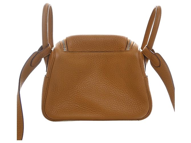 Hermès Mini Clemence Lindy 20 Marrón Castaño - vista 2