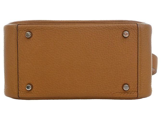 Hermès Mini Clemence Lindy 20 Marrón Castaño - vista 7