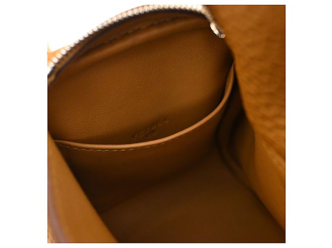 Hermès Mini Clemence Lindy 20 Marrón Castaño - vista 9