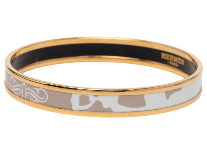 Bracciale Hermès Brown Narrow Brides de Gala Tattoo Enamel 65 Marrone Taupe - vista 2