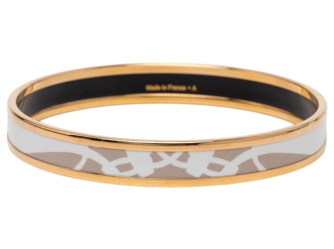 Bracciale Hermès Brown Narrow Brides de Gala Tattoo Enamel 65 Marrone Taupe - vista 3