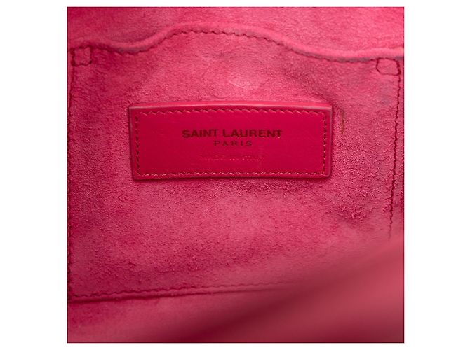 Saint Laurent Pink Nano Leather Sac De Jour Satchel - view 5