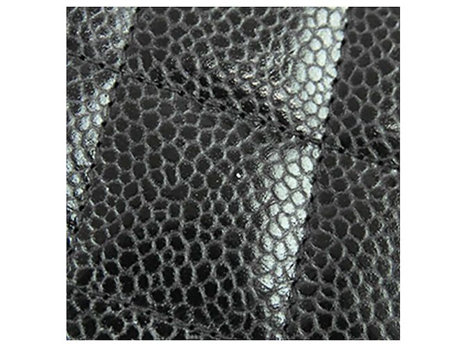 Chanel Black CC gestepptes Caviar Wallet on Chain Schwarz - Ansicht 10