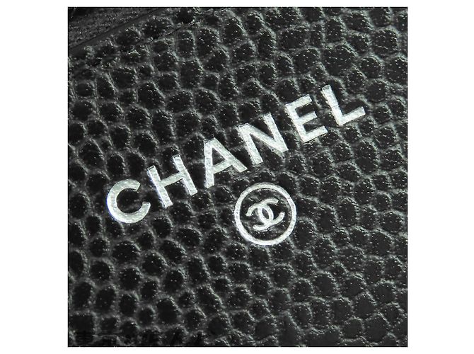 Chanel Black CC gestepptes Caviar Wallet on Chain Schwarz - Ansicht 9