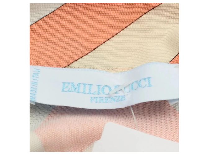 Emilio Pucci Maxikleid Geometrischer Print Pink Mehrfarben Beige Grün - Ansicht 5