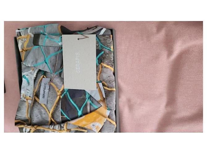 Autre Marque Camicia in seta stampata Serapis Grigio - vista 5
