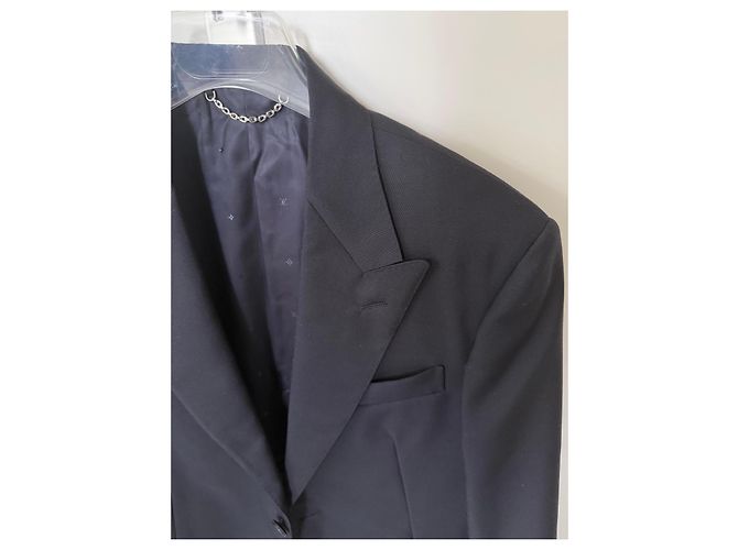 Louis Vuitton Sakko aus schwarzer Wolle Blau - Ansicht 4