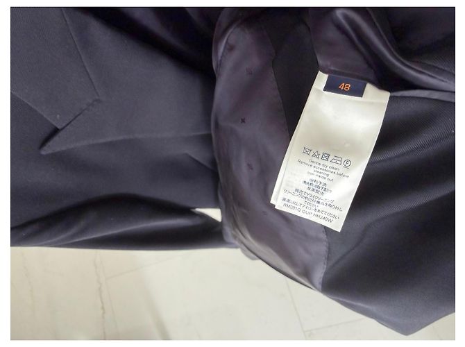 Louis Vuitton Sakko aus schwarzer Wolle Blau - Ansicht 8