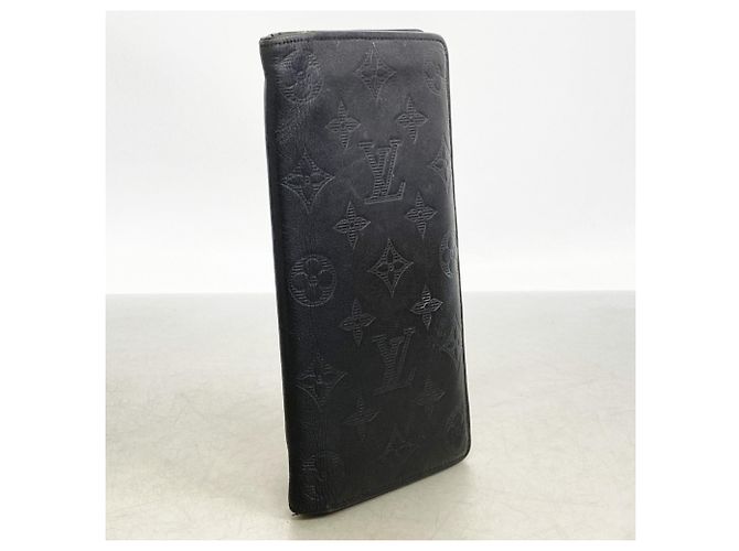 Portafoglio lungo Brazza Monogram Shadow Louis Vuitton Nero - vista 2