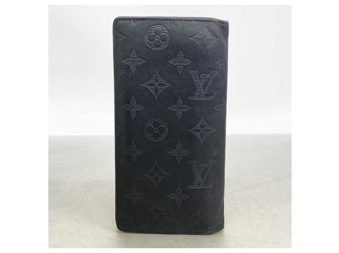 Portafoglio lungo Brazza Monogram Shadow Louis Vuitton Nero - vista 8