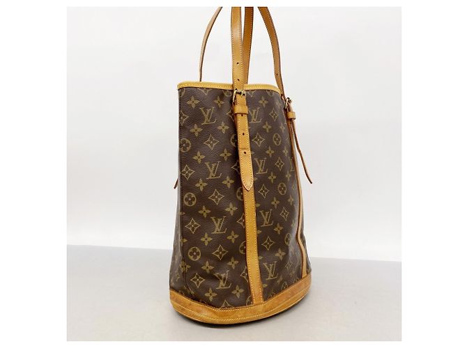 Borsa Tote Louis Vuitton Monogram Bucket GM Marrone - vista 2