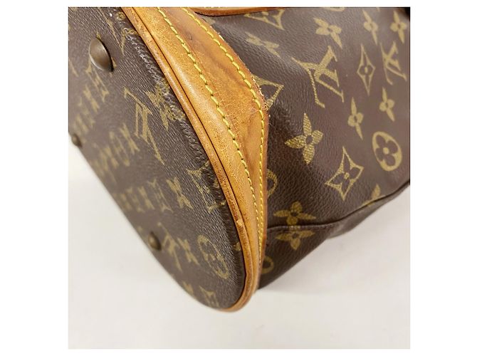 Borsa Tote Louis Vuitton Monogram Bucket GM Marrone - vista 6