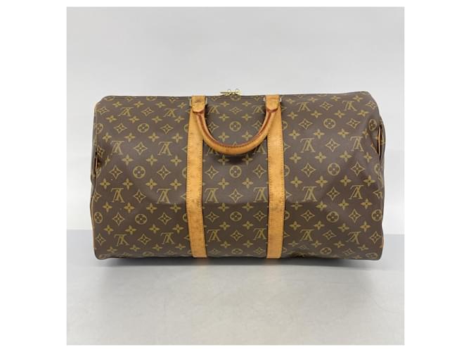 Louis Vuitton Boston Monogram Keepall 50 Marrone - vista 13