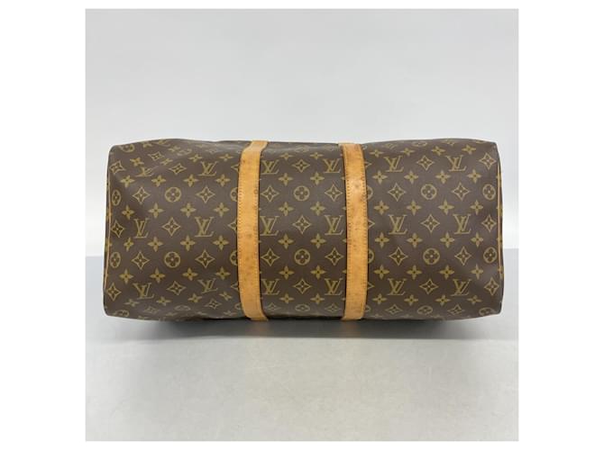 Louis Vuitton Boston Monogram Keepall 50 Marrone - vista 3