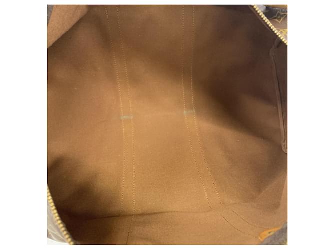 Louis Vuitton Boston Monogram Keepall 50 Marrone - vista 4