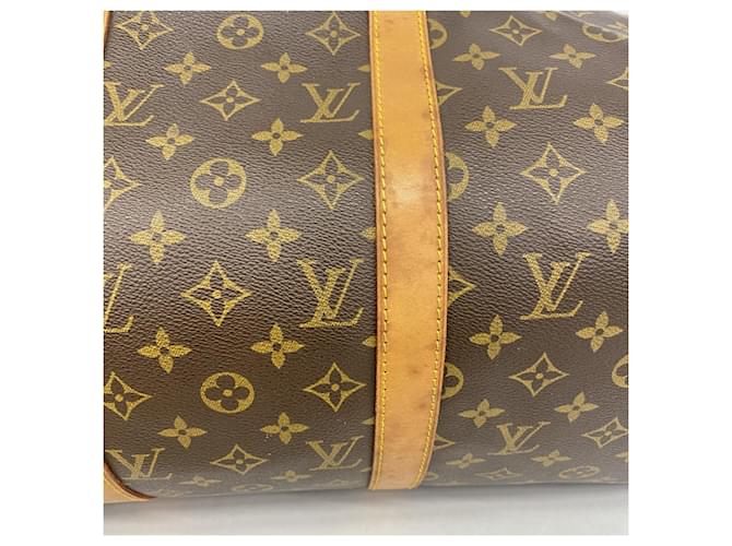 Louis Vuitton Boston Monogram Keepall 50 Marrone - vista 8