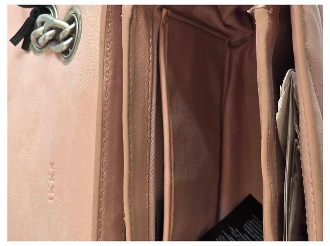 Borsa a mano IKKS in pelle rosa Argento - vista 16