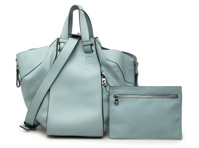 Loewe Anagram Hammock Medium Handtasche Blau - Ansicht 7