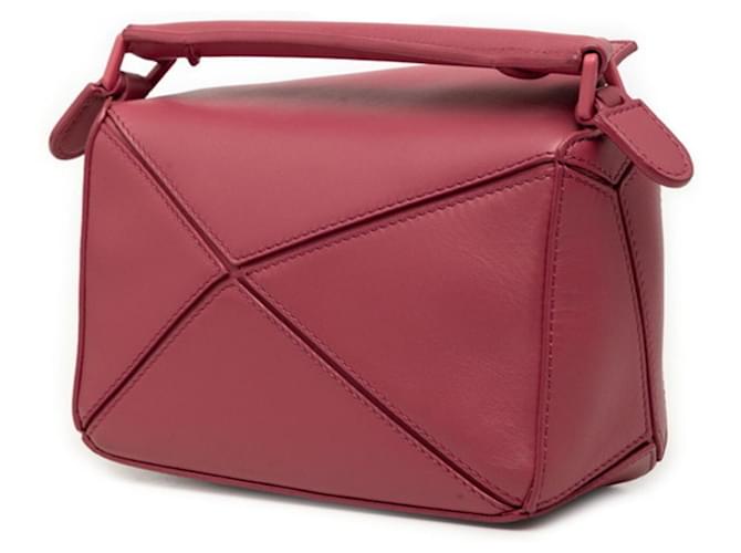 Mini borsa Loewe Anagram Puzzle Rosa - vista 2