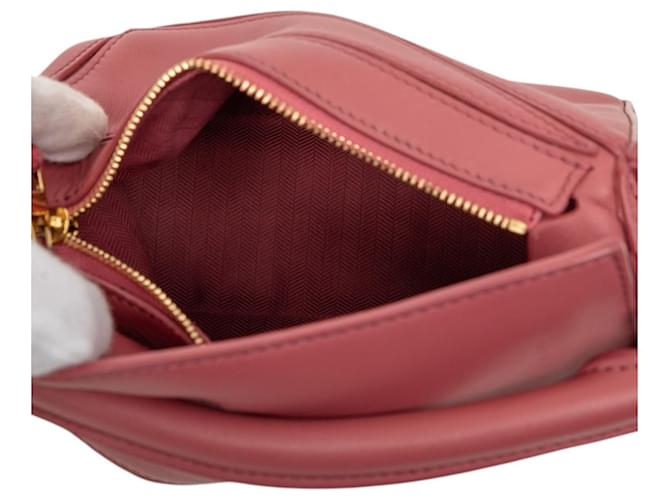 Mini borsa Loewe Anagram Puzzle Rosa - vista 4