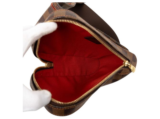 Borsa a tracolla Louis Vuitton Damier Geronimos Marrone Damier ebene - vista 4