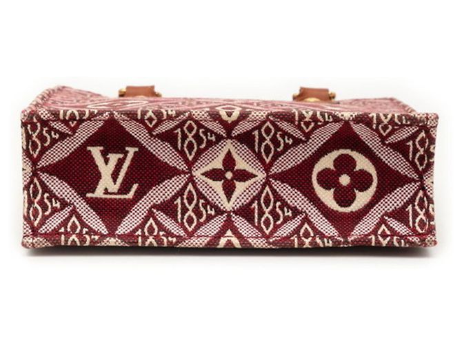 Piccola borsa piatta in jacquard Monogram Louis Vuitton Bordò Monogramma - vista 3