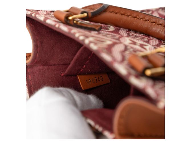 Piccola borsa piatta in jacquard Monogram Louis Vuitton Bordò Monogramma - vista 6