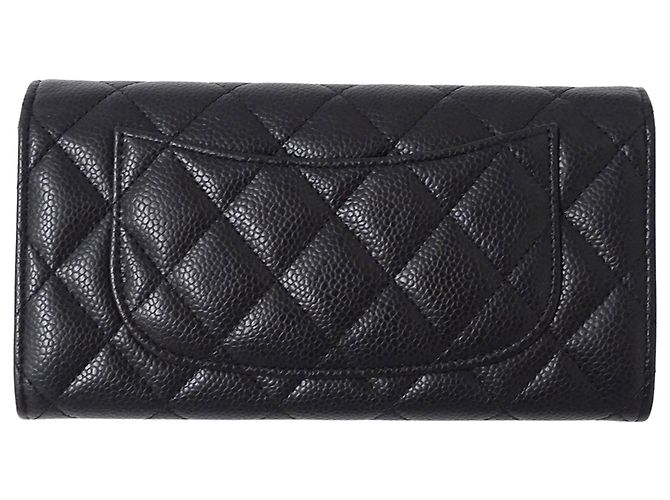 Timeless Chanel Matelassé Long Wallet Schwarz - Ansicht 2