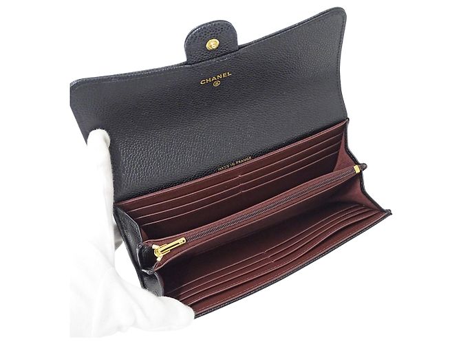 Timeless Chanel Matelassé Long Wallet Schwarz - Ansicht 4