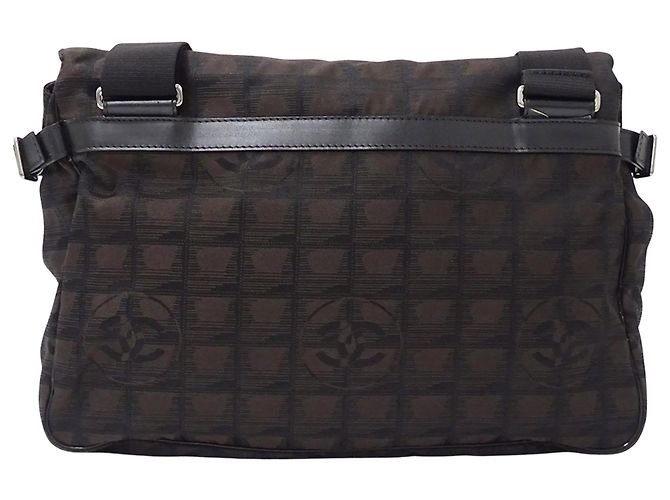 Borsa in nylon marrone Chanel - vista 2