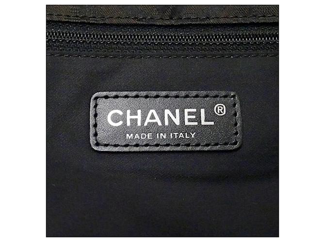 Borsa in nylon marrone Chanel - vista 6