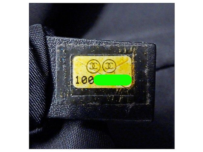 Borsa in nylon marrone Chanel - vista 7