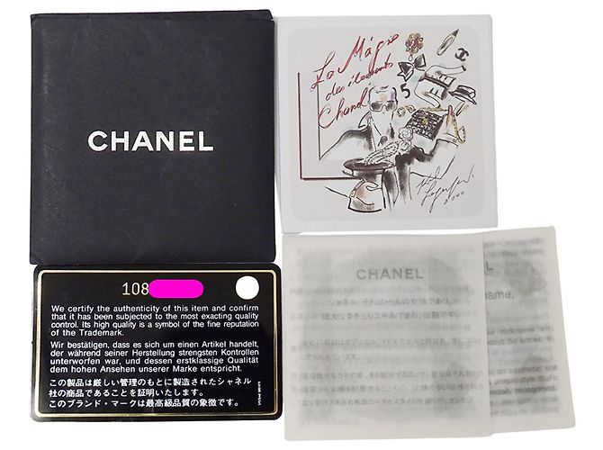 Bolso Tote Chanel de nylon negro con herrajes dorados - vista 8
