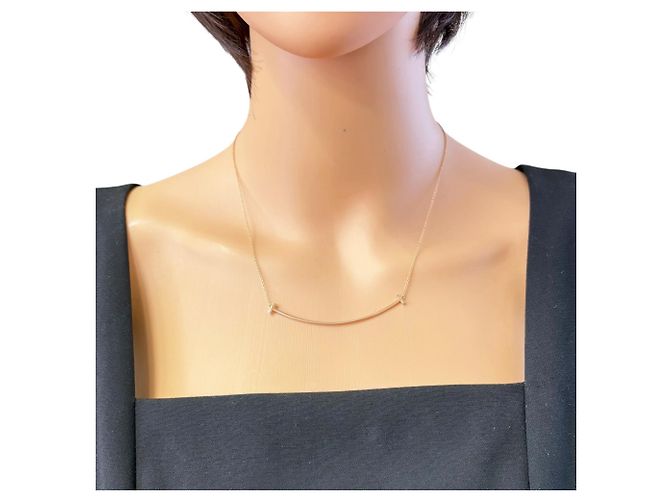 Collana T Smile di Tiffany & Co. in oro rosa D'oro - vista 2