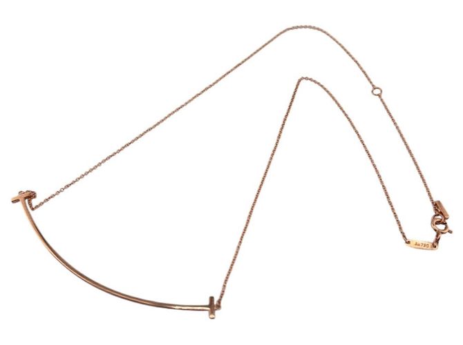 Collana T Smile di Tiffany & Co. in oro rosa D'oro - vista 7