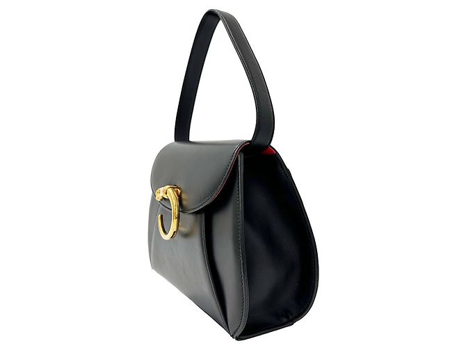 Bolsa de mão Cartier Panthère em couro preto - vista 4