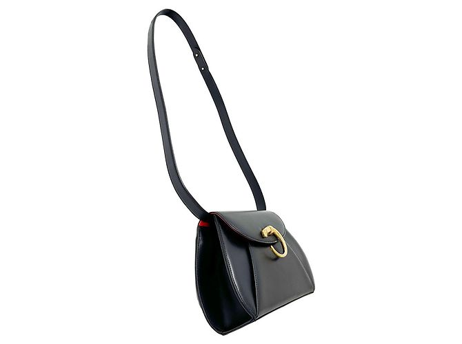 Bolsa de mão Cartier Panthère em couro preto - vista 5