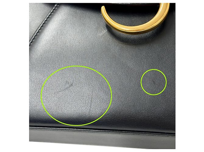 Bolsa de mão Cartier Panthère em couro preto - vista 8